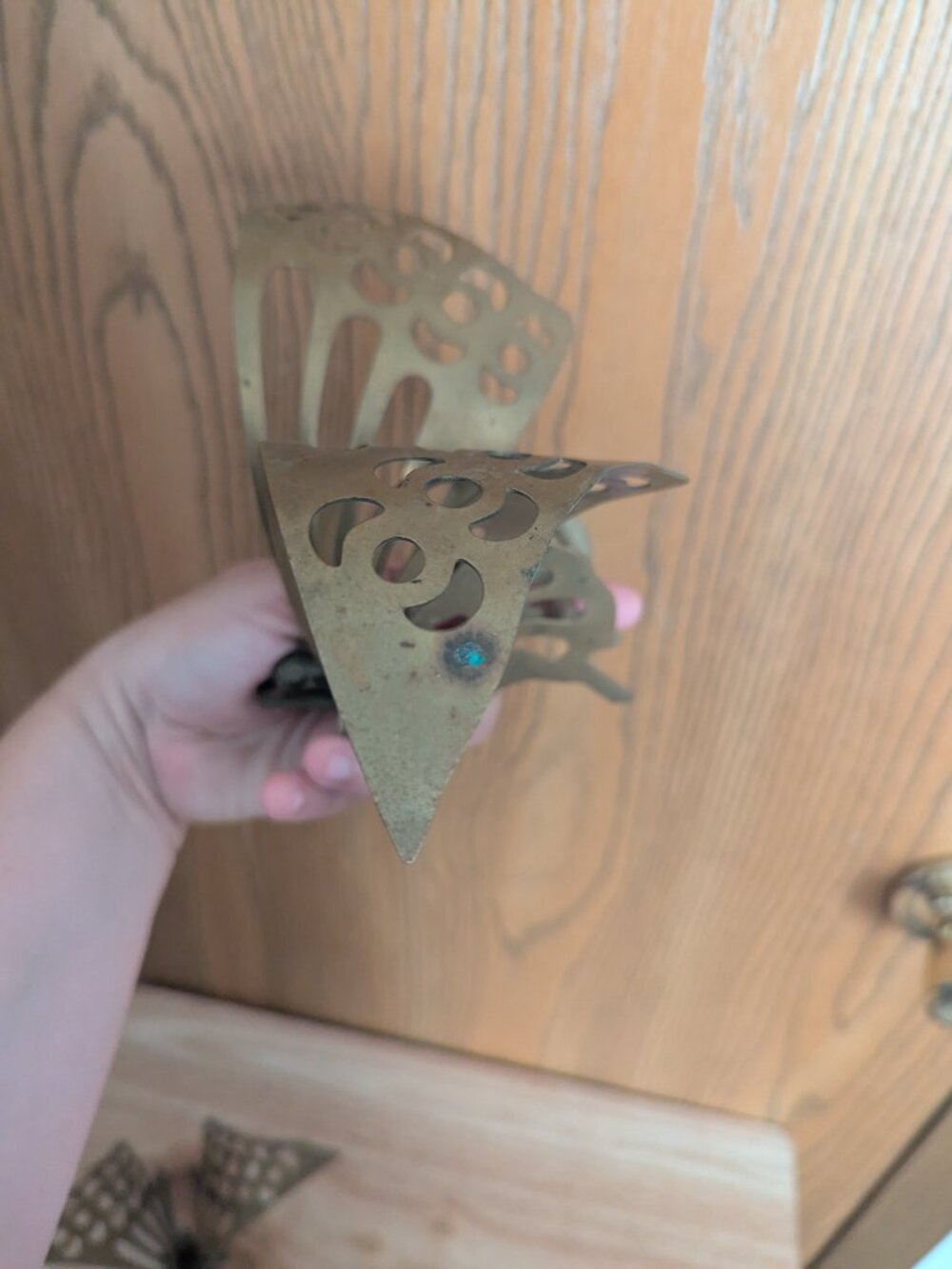 VTG Brass Butterfly Wall Decor or Table Art 3D Set of 3 MCM Metal - Picture 7 of 16